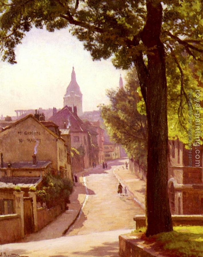 Alfred Renaudin : La Rue De L'abreuvoir A Montmartre
